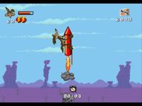 une photo d'Ã©cran de Desert Demolition sur Sega Megadrive